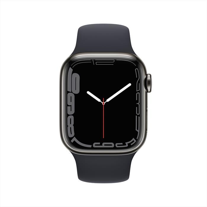 APPLE WATCH SERIES 7 GPS CELLULAR 41MM IN ACCIAIO INOX Grafite