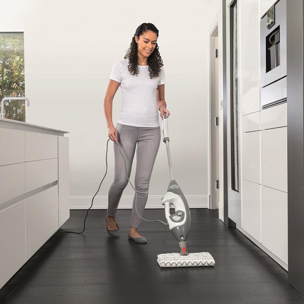 "SHARK - Pulitore vapore 2in1: Scopa & Pulitore S6005EU-Bianco"
