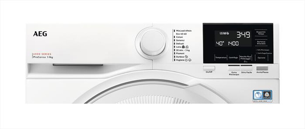 "AEG - Lavatrice LR6G94OW 9 Kg Classe A-Bianco"