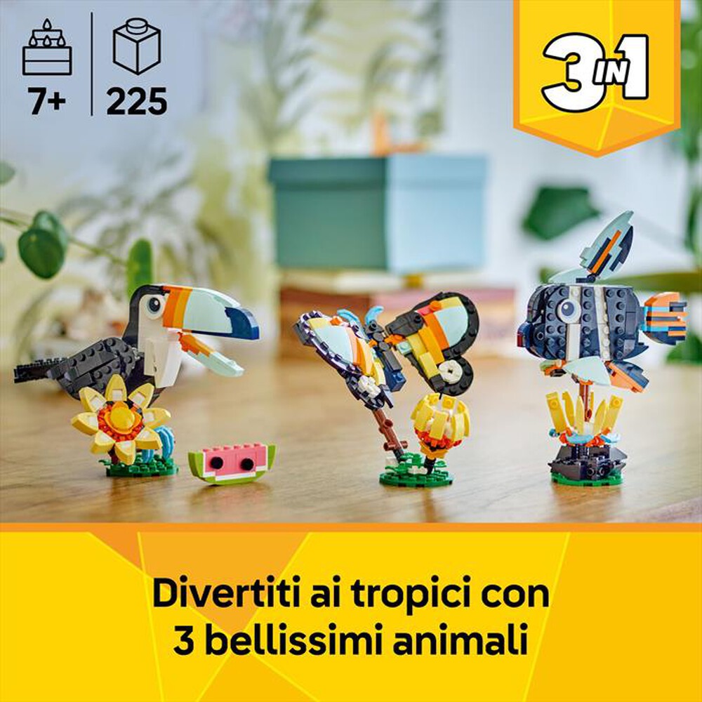 Immagine del prodotto LEGO - CREATOR Animali selvatici: tucano tropicale 31173
