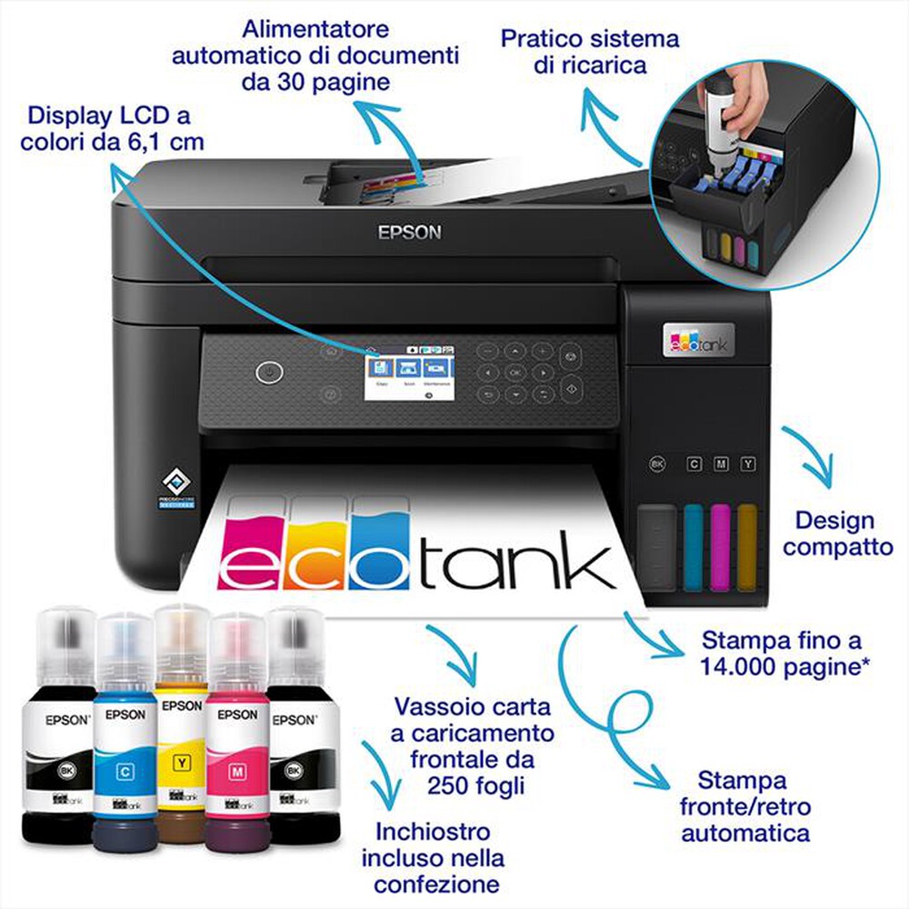 Immagine del prodotto EPSON - ECOTANK ET-3850-Nero