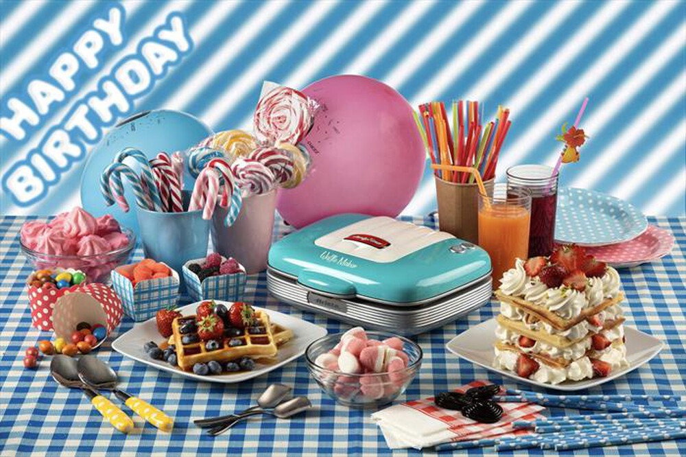 Immagine del prodotto ARIETE - 1973 Party Time Macchina per Waffle-celeste