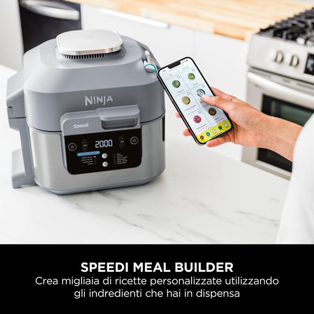 "NINJA - Rapid cooker-friggitrice aria Speedi ON400EU-grigio"