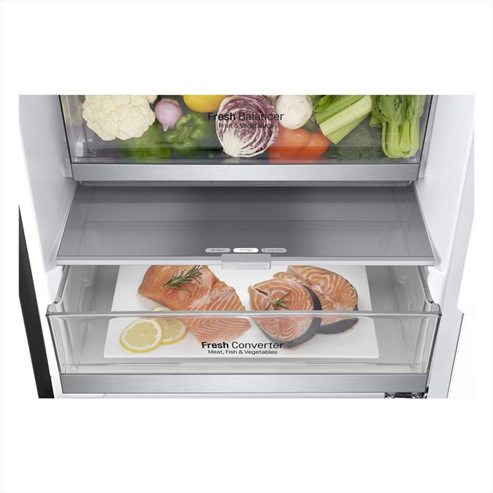 "LG - Frigorifero combinato GBB92MCABP Classe B 419lt-MATTE BLACK"