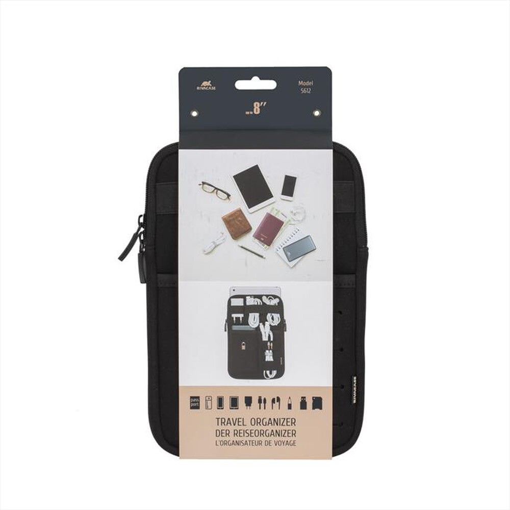 Immagine del prodotto RIVACASE - 5612 ORGANIZER DA VIAGGIO DA 7-8" NERO-Nero