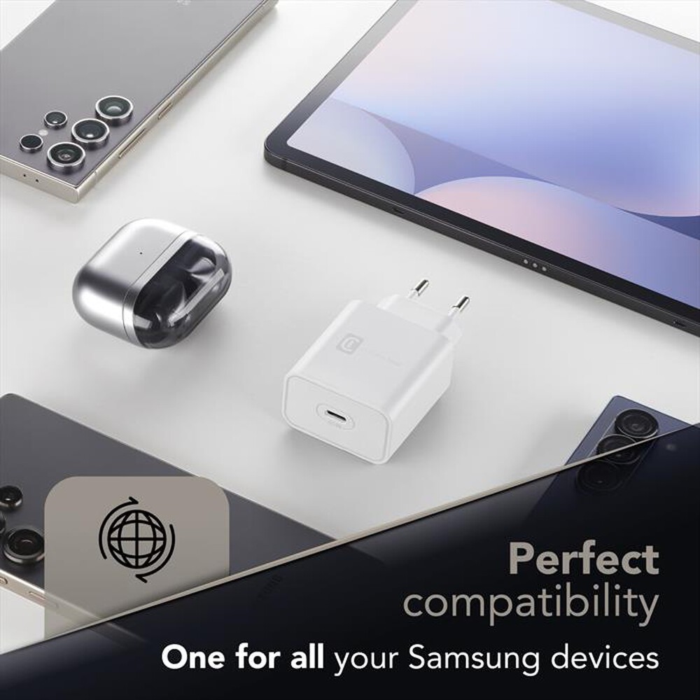 Immagine del prodotto CELLULARLINE - Caricabatterie da rete USB-C 45W-Bianco