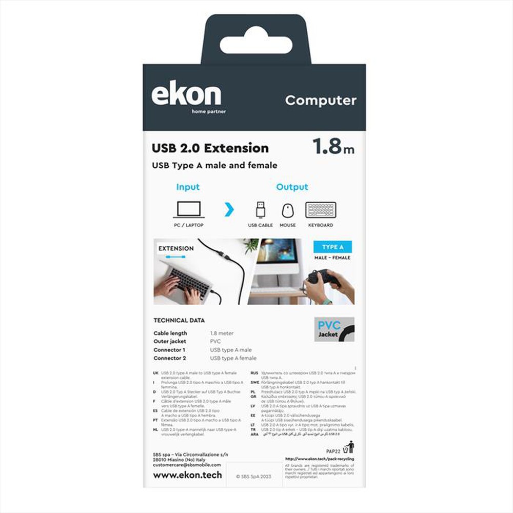 Immagine del prodotto SBS - ECITUSB18MFK