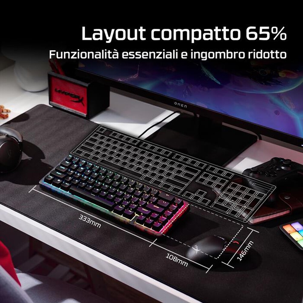 Immagine del prodotto HYPERX - Tastiera Gaming ORIGINS 2 65-Nero