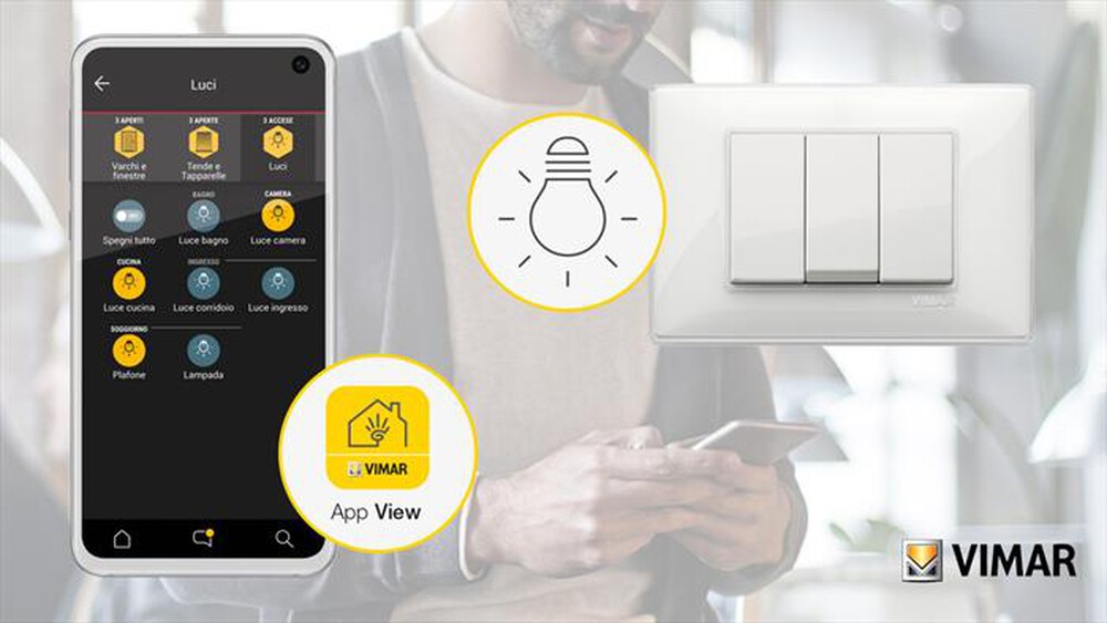"VIMAR - DEVIATORE CONNESSO IOT-bianco"