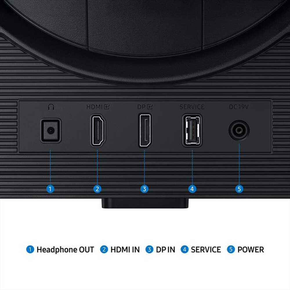 Immagine del prodotto SAMSUNG - MONITOR GAMING ODYSSEY G6 - G60F 27"-Black