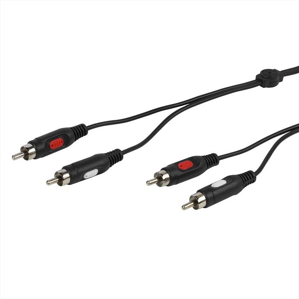 Immagine del prodotto SBS - RCA conn. stereo,2xRCA plug-2xRCA plug,-Nero