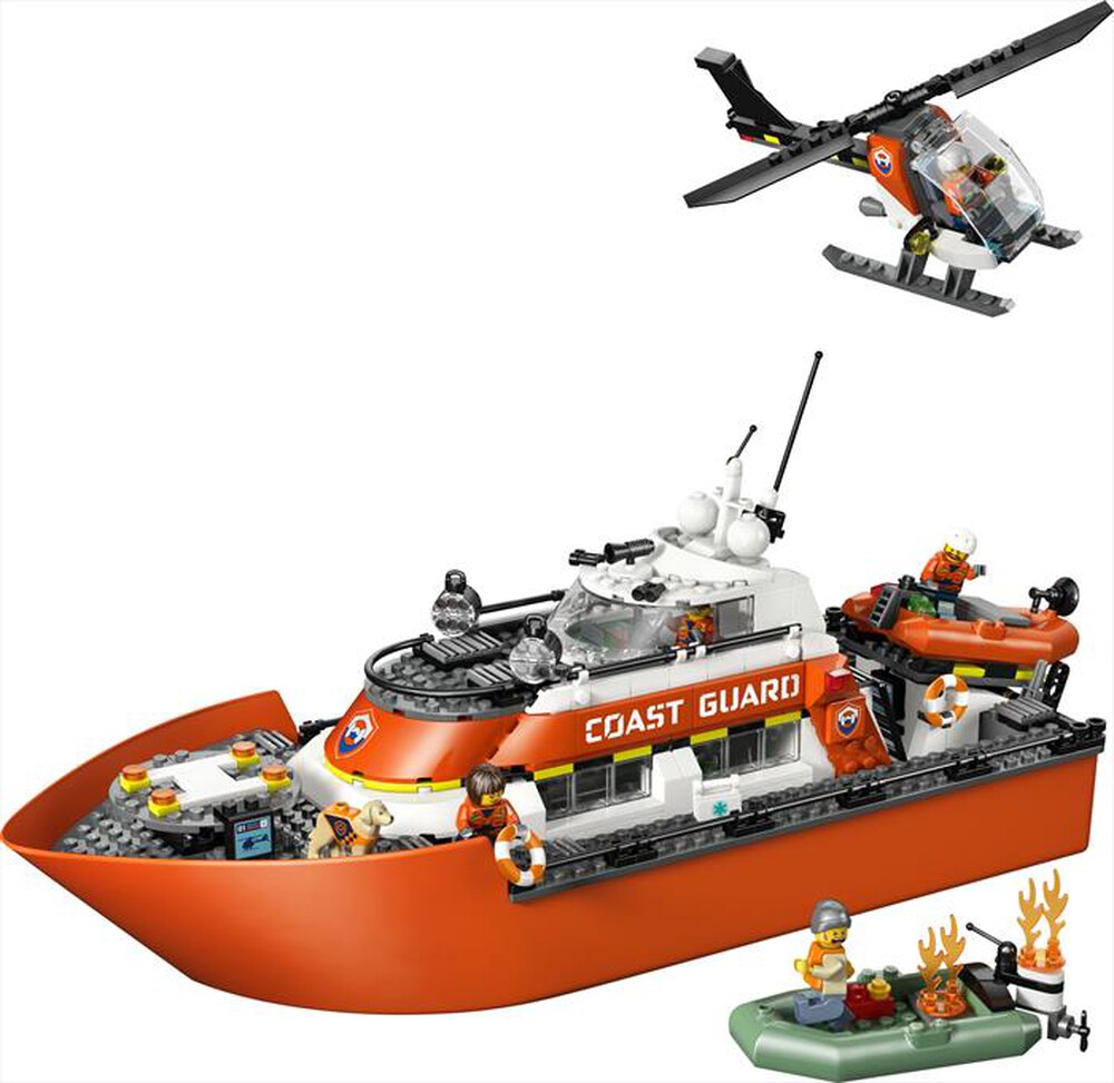 Immagine del prodotto LEGO - CITY Motoscafo di soccorso ed elicottero - 60504