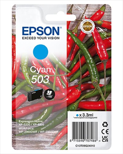 EPSON - INK SERIE PEPERONCINI CIANO 503 STD-Ciano