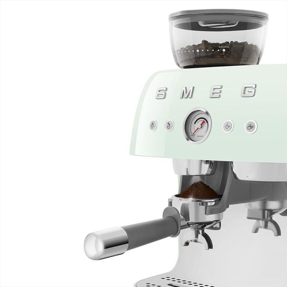 "SMEG - Macchina da Caffè+macinacaffè 50's Style EGF03PGEU-Verde LUCIDO"