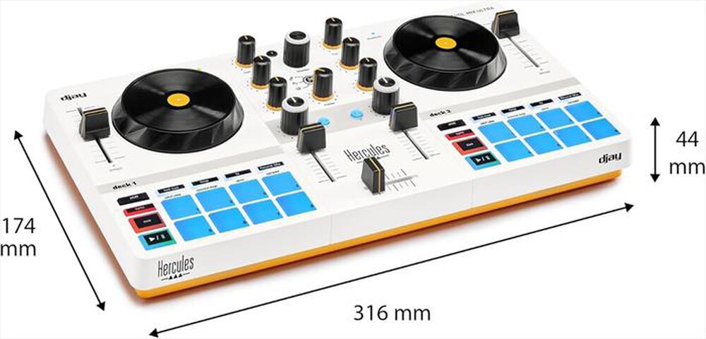 "HERCULES - DJCONTROL MIX ULTRA-White"