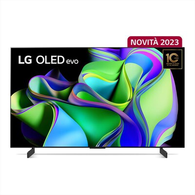 LG - Smart TV OLED UHD 4K 42" OLED42C34LA-Argento