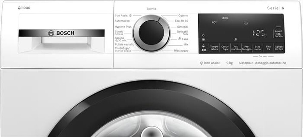 "BOSCH - Lavatrice WGG244F0II SERIE 6 9 Kg Classe A-Bianco"