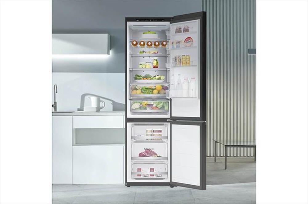 "LG - Frigorifero combinato GBB72BM9DQ Classe D 387 lt-Nero"