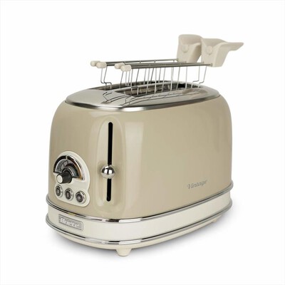 ARIETE - 155 Tostapane 2 Fette con Pinze Vintage-beige