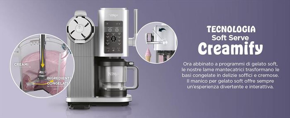 Immagine del prodotto NINJA - Gelatiera CREAMI SWIRL NC701-Argento