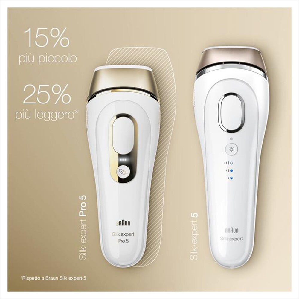 "BRAUN - SILK-EXPERT PRO 5 PL5014-Bianco/Oro"