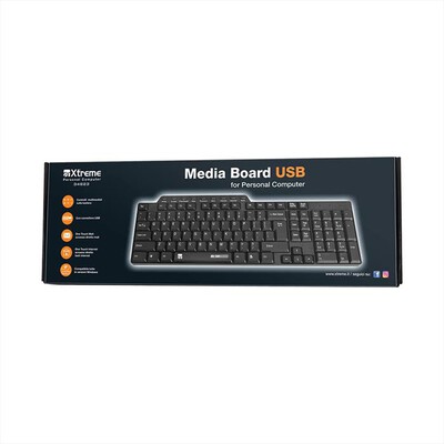 XTREME - Black Keyboard USB-NERO