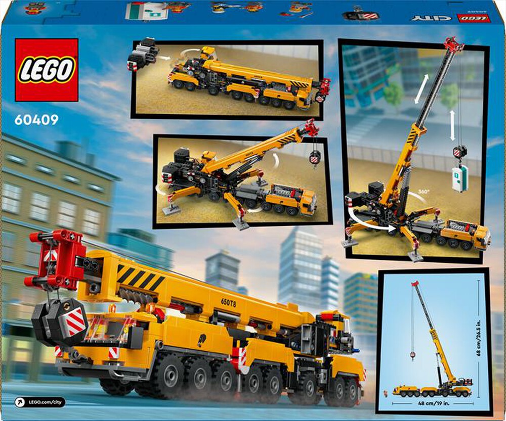 Immagine del prodotto LEGO - CITY BIG VEHICLES Gru da cantiere gialla 60409