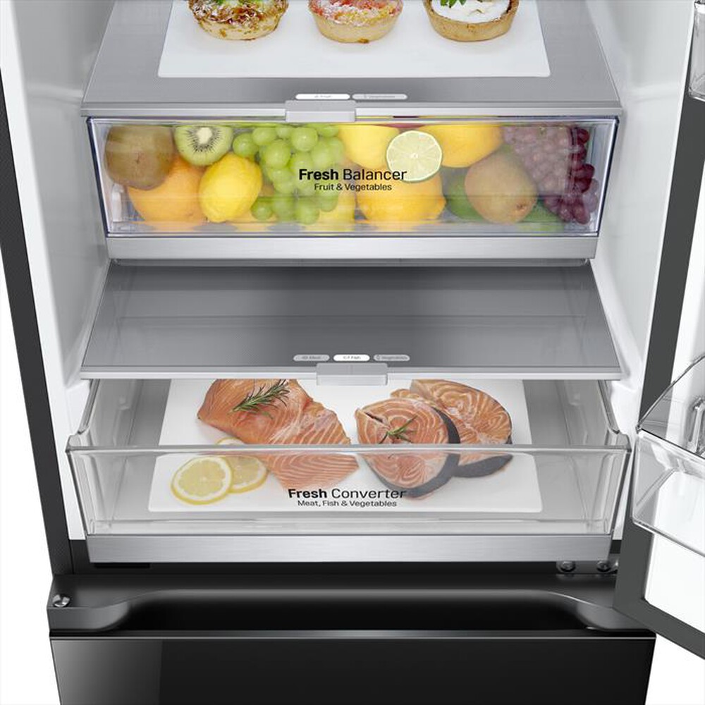 "LG - Frigorifero combinato GBB72BM9DQ Classe D 387L-Nero"
