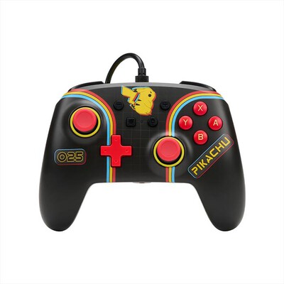 XTREME - Controller con cavo PIKACHU ARCADE per SWITCH-NERO/ROSSO