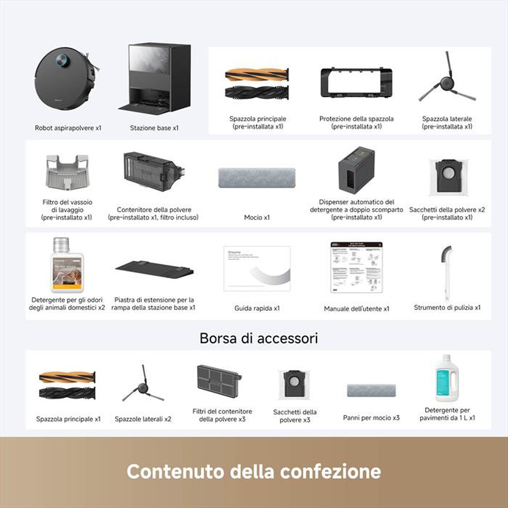 Immagine del prodotto DREAME - Aspirapolvere robot AQUA10 ULTRA TRACK COMPLETE-Nero