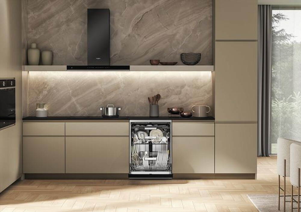 "WHIRLPOOL - Lavastoviglie MAXISPACE W7F HS41 X Classe C 15 cop-Stainless steel"