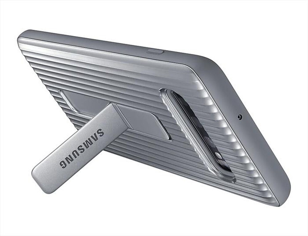 "SAMSUNG - PROTECTIVE STANDING COVER SILVER GALAXY S10+-ARGENTO"