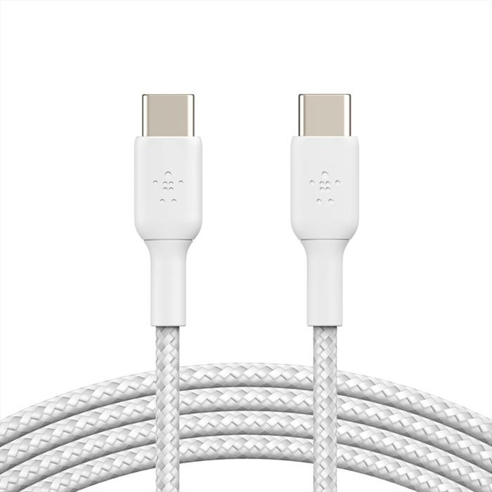 "BELKIN - CAVO INTRECCIATO PVC USB-C TO USB-C 2M TWIN PACK-bianco"