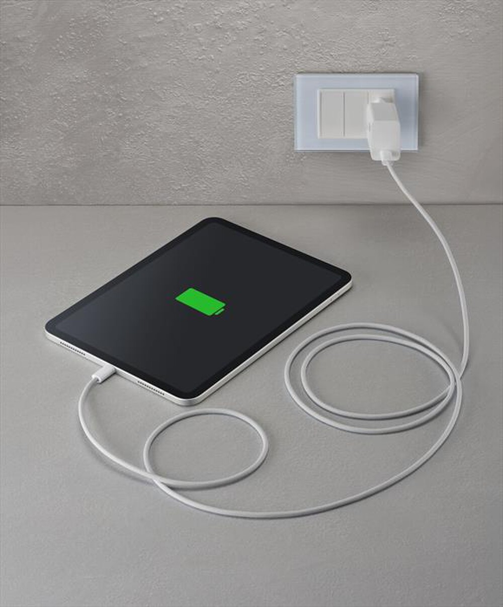 Immagine del prodotto CELLULARLINE - FLEXFORCE CAVO SILICONATO TELATO USB-C TO USB-C-Bianco