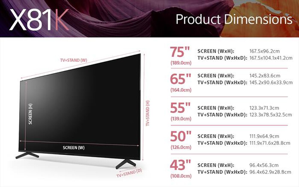 "SONY - Smart TV BRAVIA LED UHD 4K 55\" KD55X81KAEP"