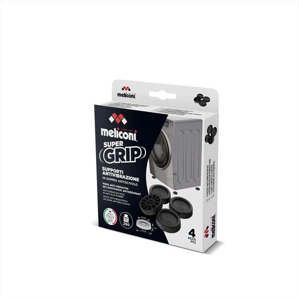 Immagine del prodotto MELICONI - Supporti Antivibrazione lavatrici e asciugatrici 4-Gomma nera