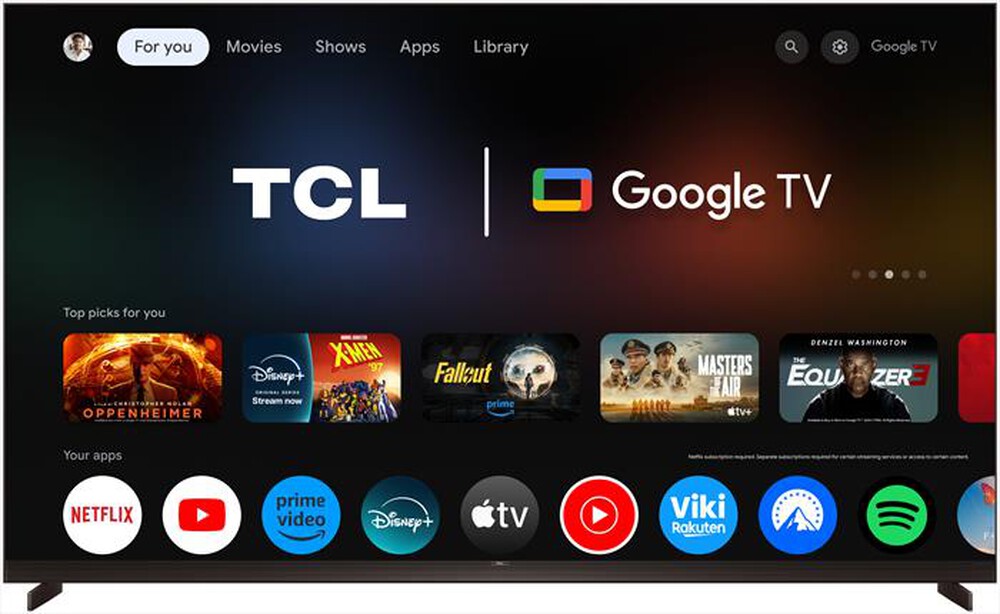 Immagine del prodotto TCL - Smart TV Mini LED 98" 98X11L-Nero, Metallico