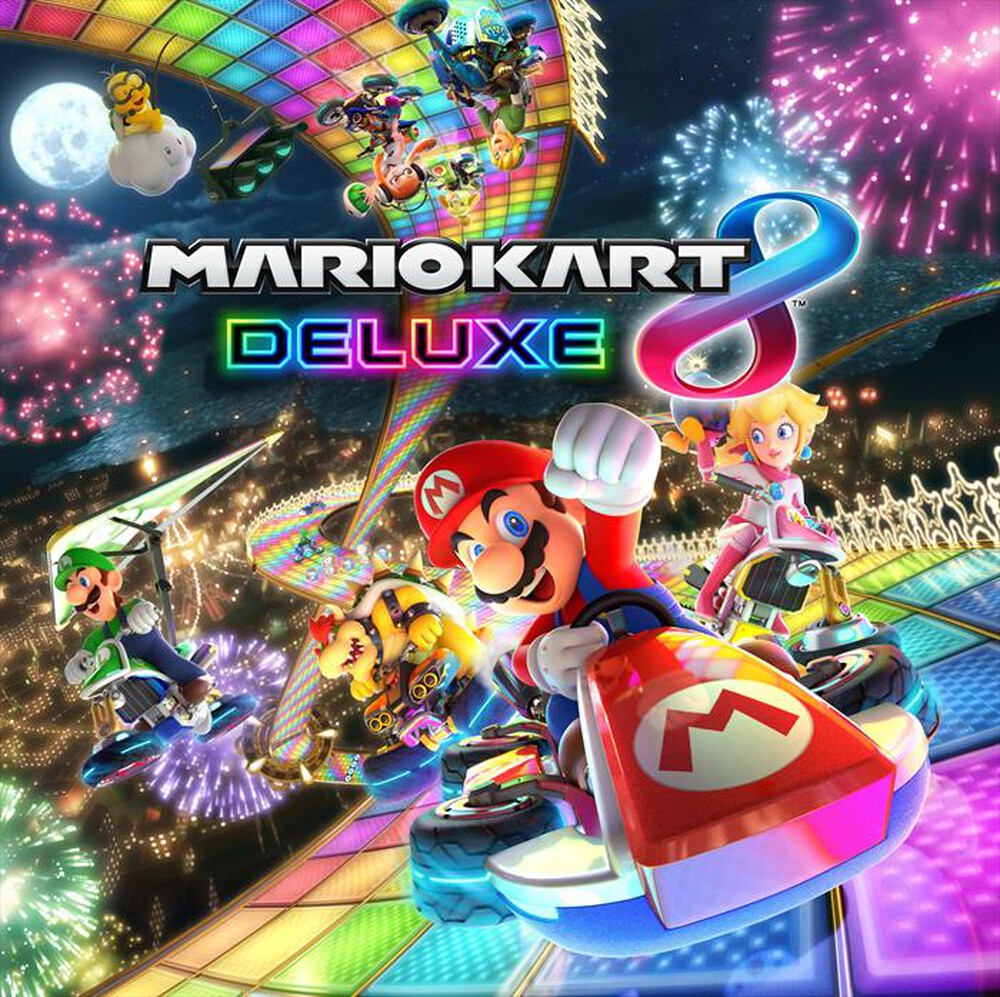 "NINTENDO - SWITCH OLED+MARIO KART 8 DELUXE+NSO 12M-Bianco/Nero"