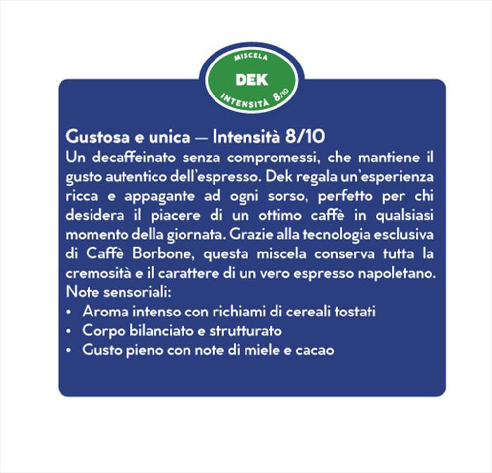 Immagine del prodotto CAFFE BORBONE - Capsule Lavazza A Modo Mio DECA50/32616