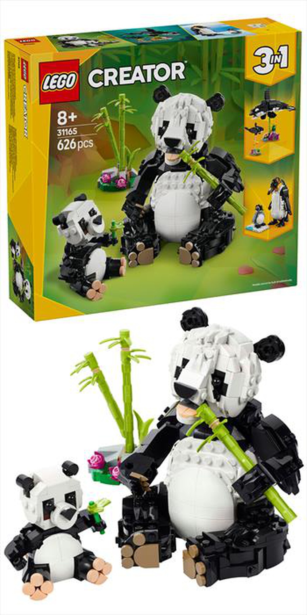 Immagine del prodotto LEGO - CREATOR Animali selvatici: famiglia di panda 31165