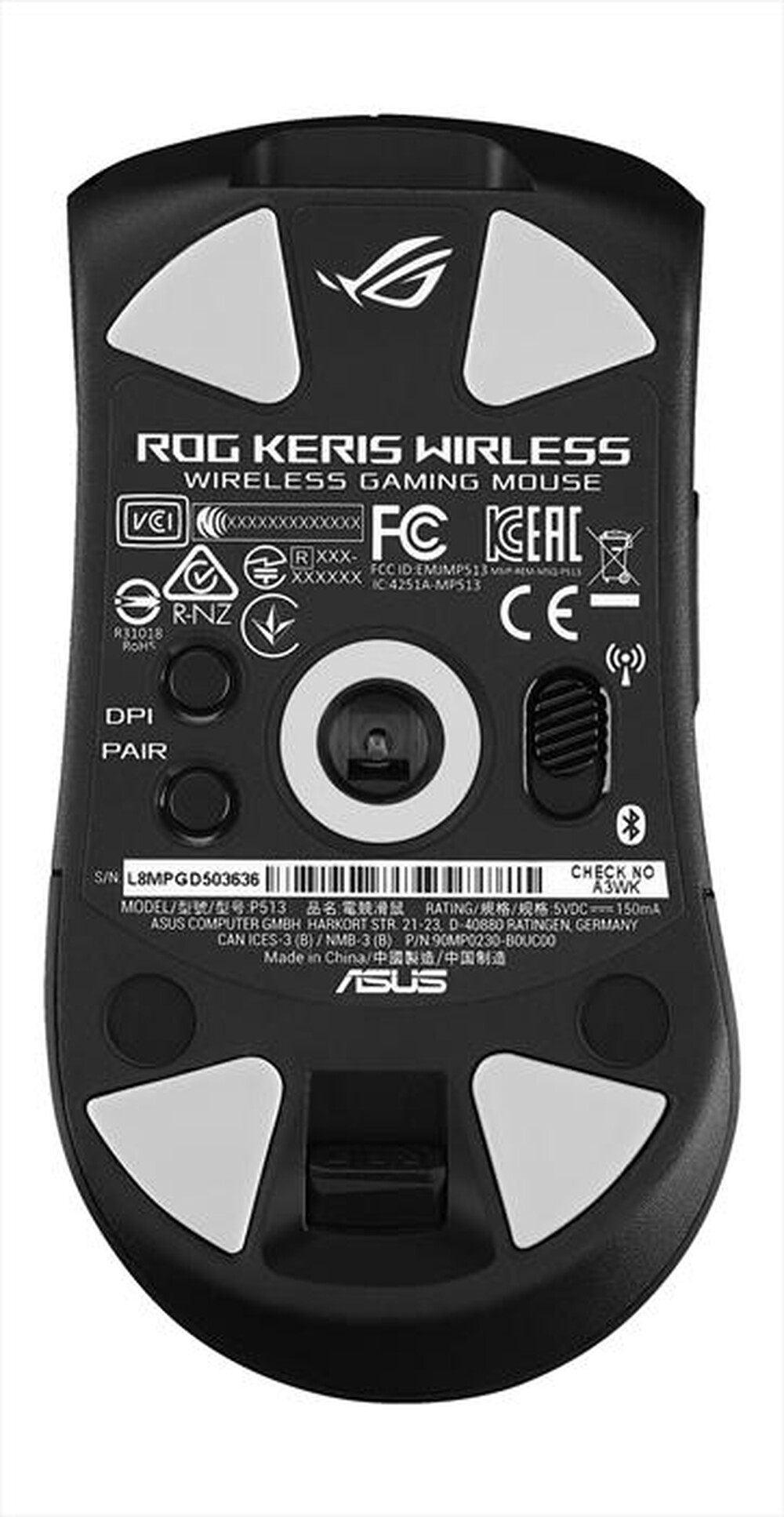 "ASUS - ROG KERIS WIRELESS-Nero"