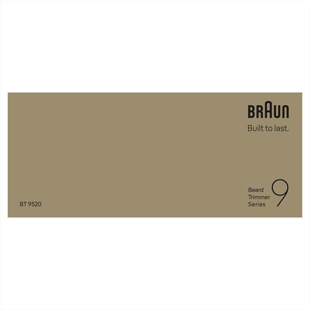 "BRAUN - Regolabarba BT 9520-CROMO"