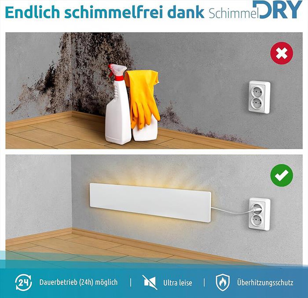 Immagine del prodotto TECHNAXX - Pannello radiante contro muffa umidit&aacute; MUFFADRY M1-Bianco