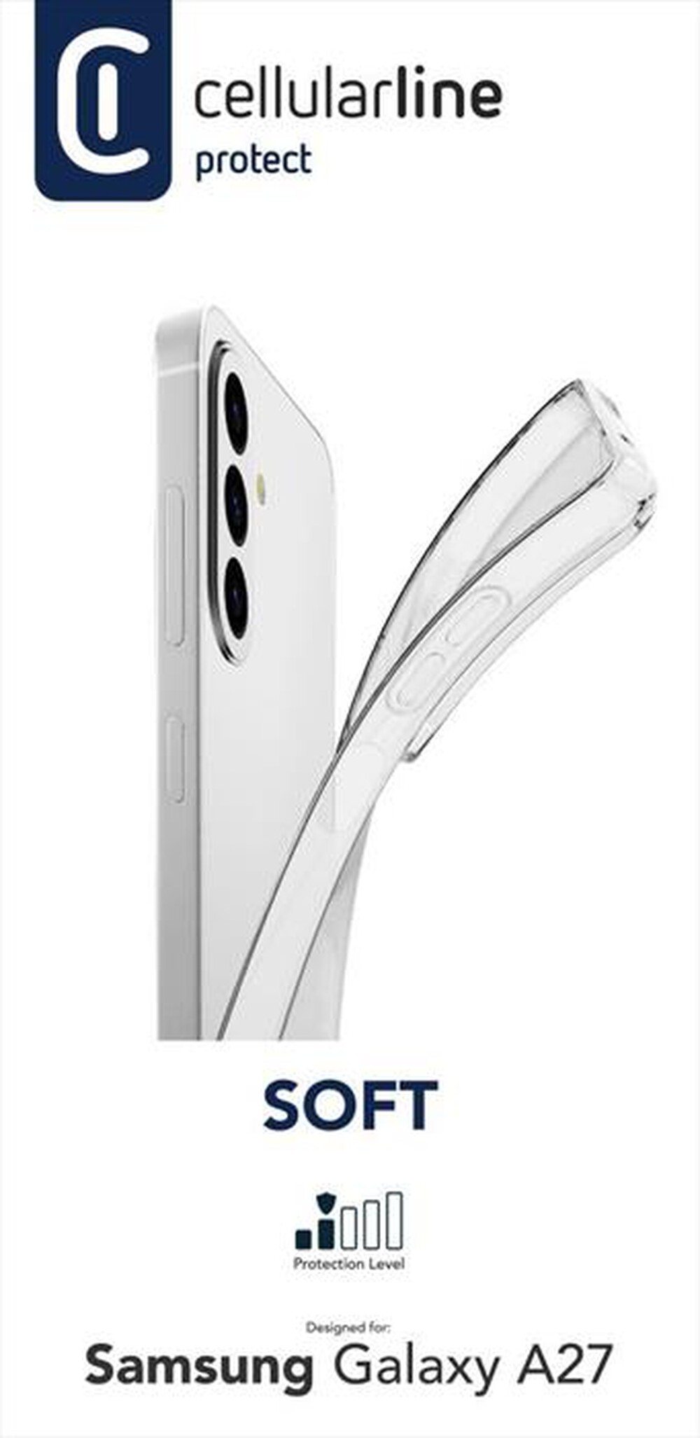 Immagine del prodotto CELLULARLINE - CUSTODIA GOMMA SOFT GALAXY A27 TRASPARENTE-Trasparente