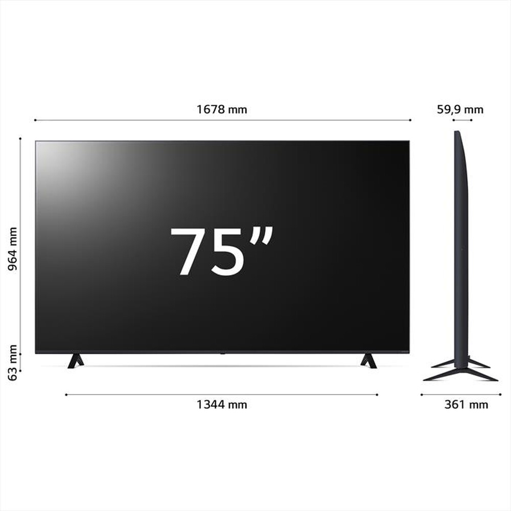 Immagine del prodotto LG - Smart TV NanoCell Serie 82 UHD 4K 75" 75NANO82T6B-Marrone
