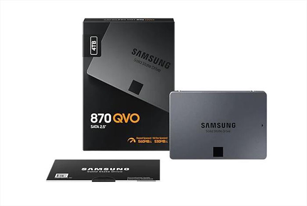 "SAMSUNG - 870 QVO SATA 2.5\" SSD 4TB Hard disk-Nero"