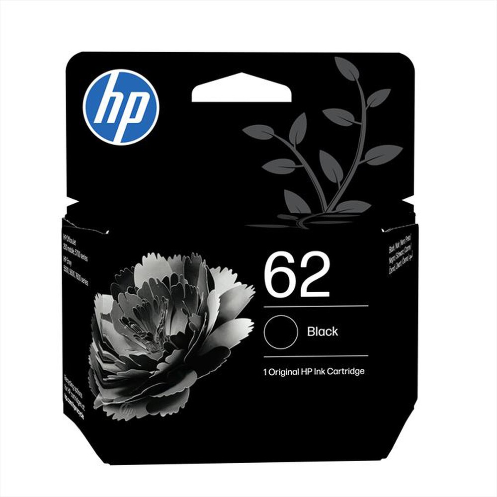 HP - 62 CARTUCCIA DI INCHIOSTRO ORIGINALE-Nero