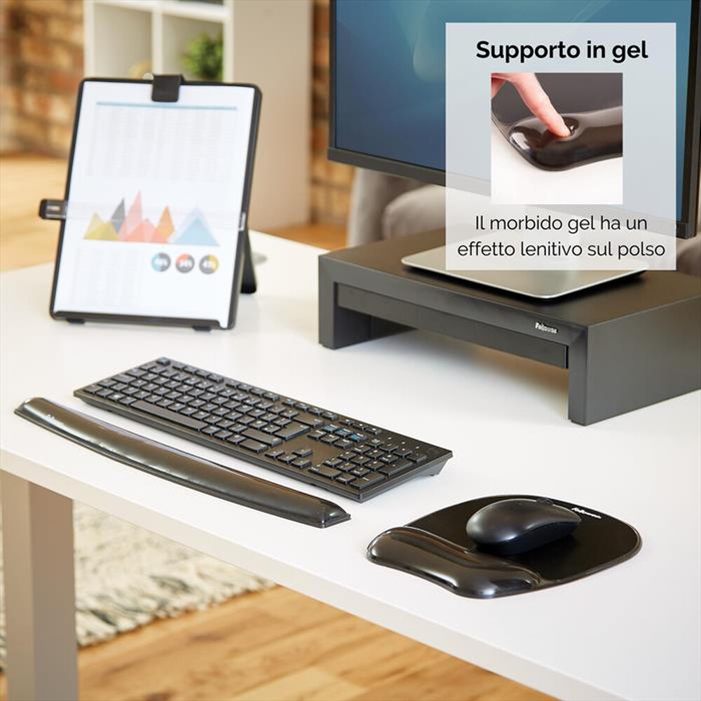 "FELLOWES - GELCRYSTALS-Nero"