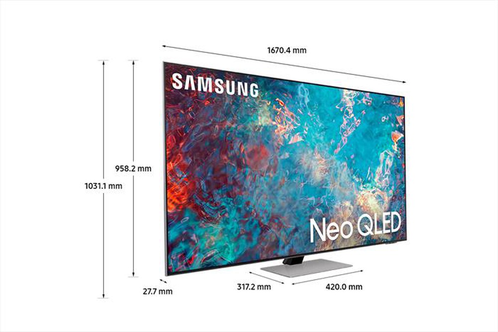 "SAMSUNG - TV Neo QLED 4K 75” QE75QN85A Smart TV Wi-Fi - Eclipse Silver"