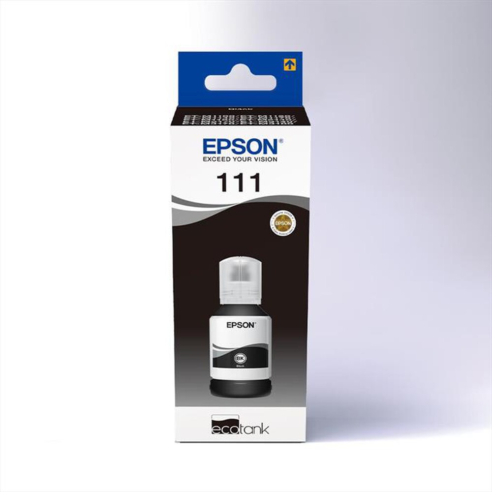 EPSON - 111 ECOTANK PIGMENT BLACK INK BO-Nero